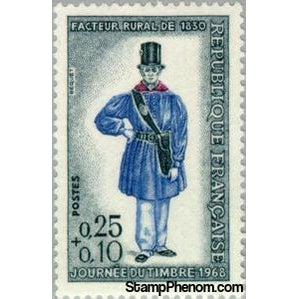 France 1968 Rural postman in 1830-Stamps-France-StampPhenom