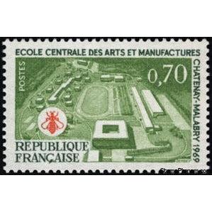 France 1969 Chatenay-Malabry. Central School of Arts and Manufactures-Stamps-France-StampPhenom