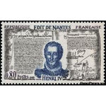 France 1969 Henri IV (1553~1610) - The Edict of Nantes - 1598-Stamps-France-StampPhenom
