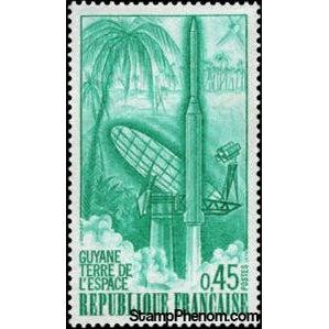 France 1970 Launching of Diamant B Rocket from Guyana-Stamps-France-StampPhenom