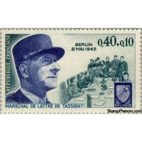 France 1970 Marshal de Lattre de Tassigny. Anniversary-Stamps-France-StampPhenom