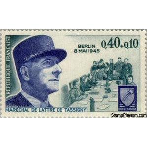 France 1970 Marshal de Lattre de Tassigny. Anniversary-Stamps-France-StampPhenom