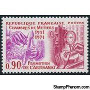 France 1971 40th Anniversary of First Meeting of Craft Guilds Conference Association-Stamps-France-Mint-StampPhenom