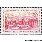 France 1971 44th French Federation of Philatelic Societies Congress-Stamps-France-Mint-StampPhenom