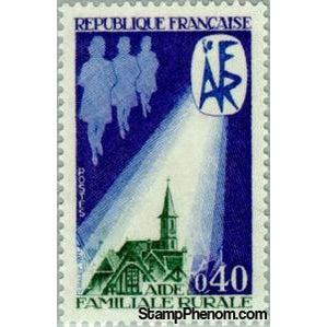 France 1971 Angers - Caen: Rural Family Assitance-Stamps-France-StampPhenom