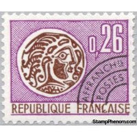 France 1971 Gallic coin-Stamps-France-StampPhenom