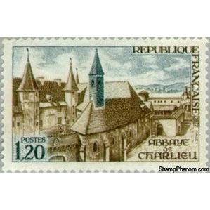 France 1972 Charlieu Abbey-Stamps-France-StampPhenom