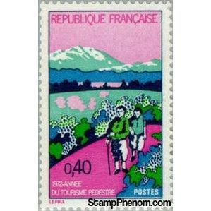 France 1972 Year of hiking tourism-Stamps-France-StampPhenom