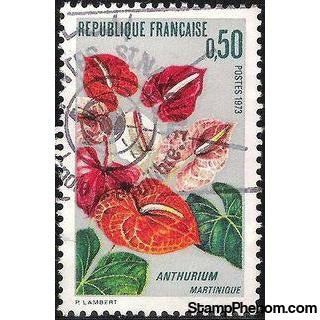 France 1973 Martinique Flower Cultivation-Stamps-France-Mint-StampPhenom