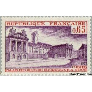 France 1973 Palace of the Dukes of Burgundy, Dijon-Stamps-France-StampPhenom