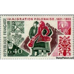 France 1973 Polish immigration 1921-1923-Stamps-France-StampPhenom