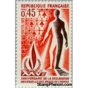 France 1973 XXV Anniversary of the Universal Declaration of Human Rights-Stamps-France-Mint-StampPhenom