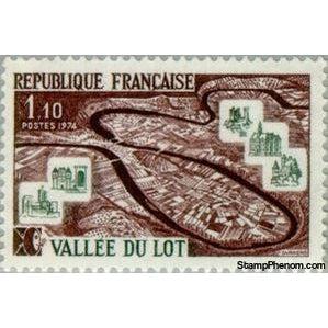 France 1974 The Lot Valley-Stamps-France-StampPhenom