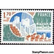 France 1975 New Towns-Stamps-France-Mint-StampPhenom