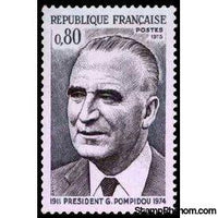 France 1975 President Georges Pompidou-Stamps-France-Mint-StampPhenom