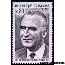 France 1975 President Georges Pompidou-Stamps-France-Mint-StampPhenom