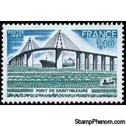 France 1975 St Naizaire Bridge-Stamps-France-Mint-StampPhenom