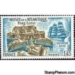 France 1976 Atlantic Museum - Port Louis-Stamps-France-Mint-StampPhenom