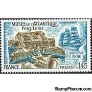 France 1976 Atlantic Museum - Port Louis-Stamps-France-Mint-StampPhenom