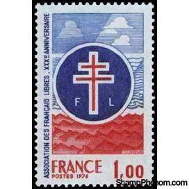 France 1976 Free French Association-Stamps-France-Mint-StampPhenom