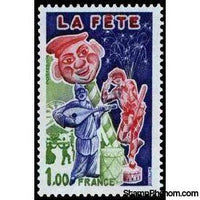 France 1976 La Fete-Stamps-France-Mint-StampPhenom