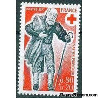 France 1977 Red Cross Fund - Christmas Figures-Stamps-France-Mint-StampPhenom