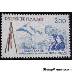 France 1986 Mount Blanc - Bicentenary of 1st Ascent-Stamps-France-Mint-StampPhenom