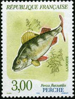 France 1990 Freshwater Fishes-Stamps-France-Mint-StampPhenom