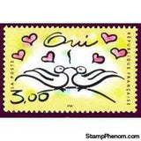 France 1999 Greetings stamps. Thank You, Weddings, New Babies-Stamps-France-Mint-StampPhenom