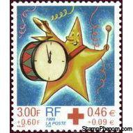 France 1999 Red Cross. Star as drummer-Stamps-France-Mint-StampPhenom