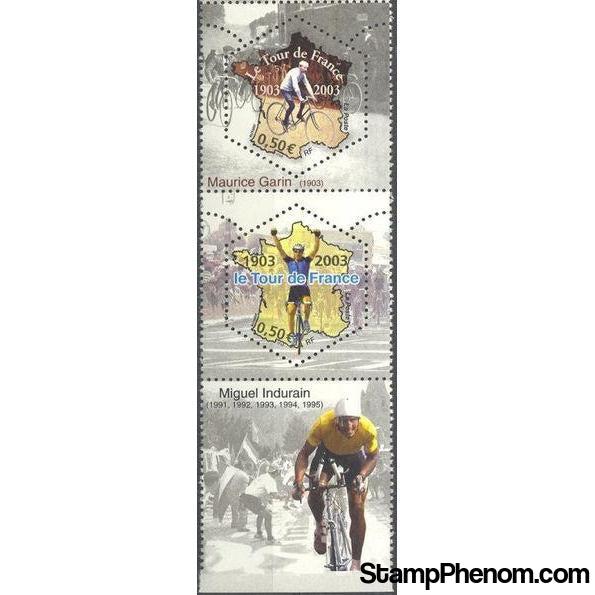 France 2003 Tour de France Centenary-Stamps-France-Mint-StampPhenom