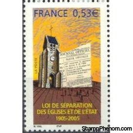 France 2005 Church and State Seperation Law Centenary-Stamps-France-Mint-StampPhenom