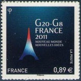 France 2011 G20 and G8 Summit Conferences-Stamps-France-Mint-StampPhenom