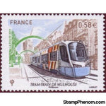 France 2011 Mulhouse Tram-Train-Stamps-France-Mint-StampPhenom