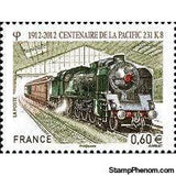 France 2012 Introduction of Pacific Locomotives-Stamps-France-Mint-StampPhenom