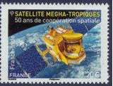 France 2015 50th anniversary of space cooperation with India-Stamps-France-Mint-StampPhenom