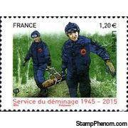 France 2015 70th anniversary of Demining Service-Stamps-France-Mint-StampPhenom