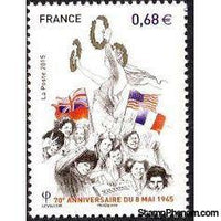 France 2015 70th anniversary of the end of WWII-Stamps-France-Mint-StampPhenom