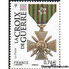 France 2015 Croix de Guerre Centenary-Stamps-France-Mint-StampPhenom