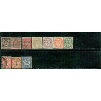 France - Offices in the Turkish Empire - Lot , 10 stamps