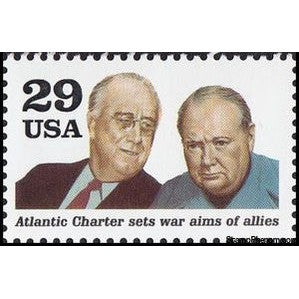 United States of America 1991 Franklin Roosevelt, Winston Chruchill (Atlantic Charter sets