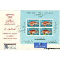 Freedom From Hunger, Ghana, August 10, 1966 First Day Cover