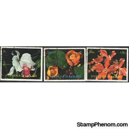 Fujeira Flowers , 3 stamps