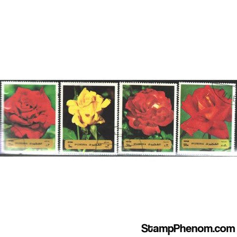 Fujeira Flowers , 4 stamps