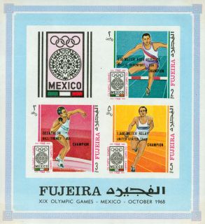 Fujeira Olympics , 1 souvenir sheet