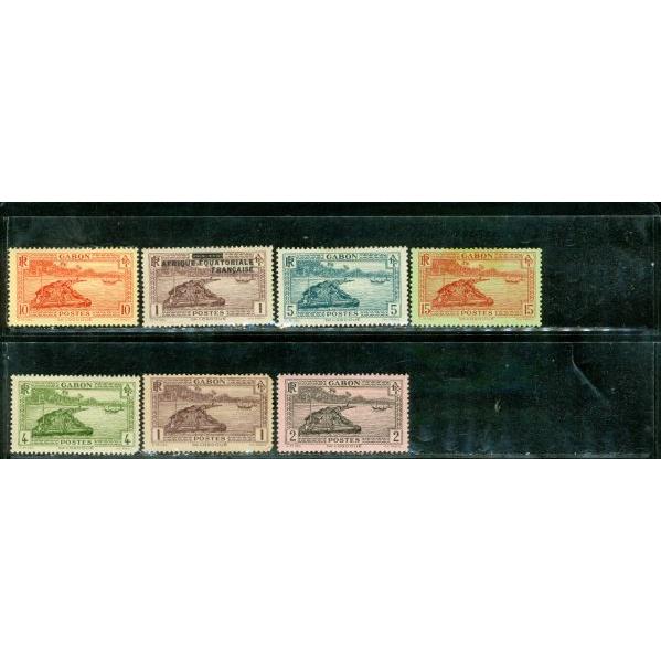 Gabon Lot , 7 stamps - Gabon Lot , 7 stamps