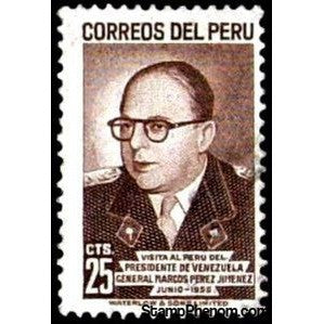 Peru 1955 General Marcos Perez Jimenez-Peru-StampPhenom