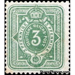 Germany 1875 Digit in oval, crown, PFENNIGE-Stamps-Germany-Mint-StampPhenom