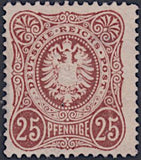 Germany 1875 Imperial eagle and crown in oval, PFENNIGE-Stamps-Germany-Mint-StampPhenom