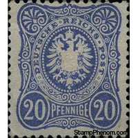 Germany 1875 Imperial eagle and crown in oval, PFENNIGE-Stamps-Germany-Mint-StampPhenom